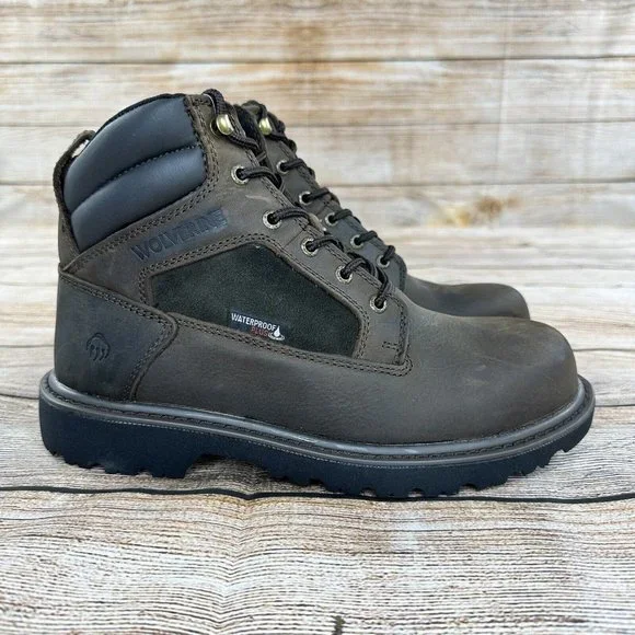 Wolverine Roughneck 6” Boots Men Size 12 M Steel toe WP Boots - NEW Wolverine Boots: Men main image 3